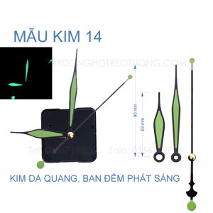 mẫu kim đồng hồ dạ quang